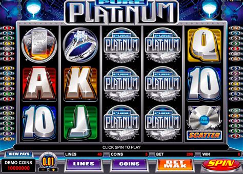 play pure platinum casino game
